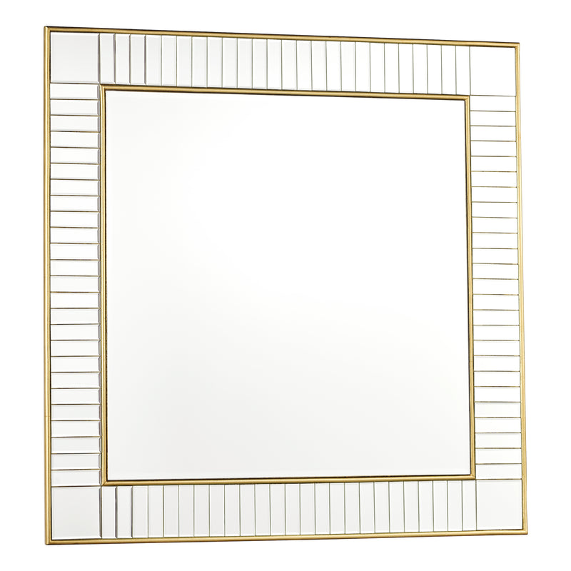 Laura Ashley Clemence Square Mirror Gold Leaf 90cm • LA3756124-Q