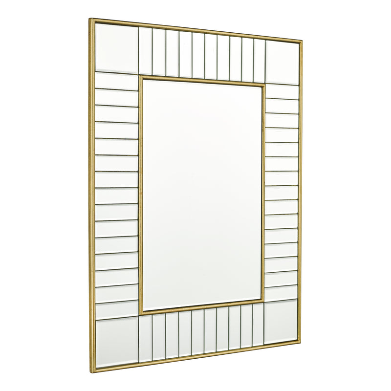 Laura Ashley Clemence Small Rectangle Mirror Gold Leaf 60 x 45cm • LA3756125-Q