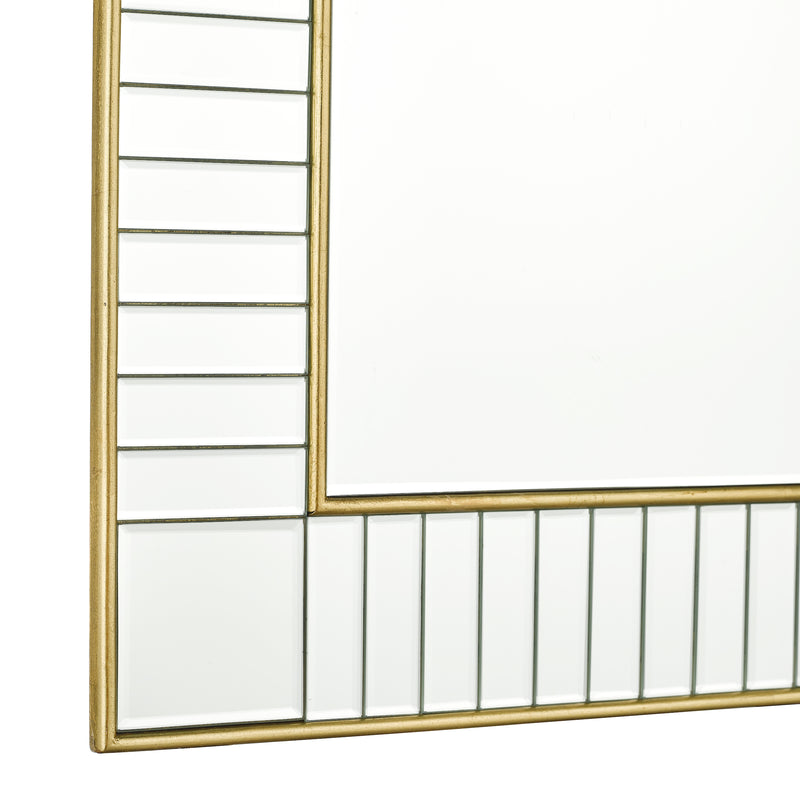 Laura Ashley Clemence Small Rectangle Mirror Gold Leaf 60 x 45cm • LA3756125-Q