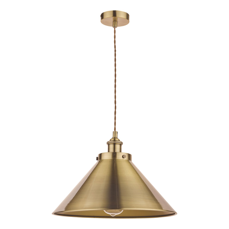 Laura Ashley Rufus Pendant Antique Brass • LA3756151-Q