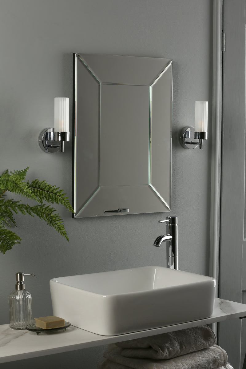 Laura Ashley Howard Bathroom Wall Light Polished Chrome IP44 • LA3756153-Q