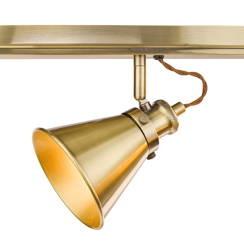 Laura Ashley Rufus 3lt Bar Spotlight Antique Brass • LA3756158-Q