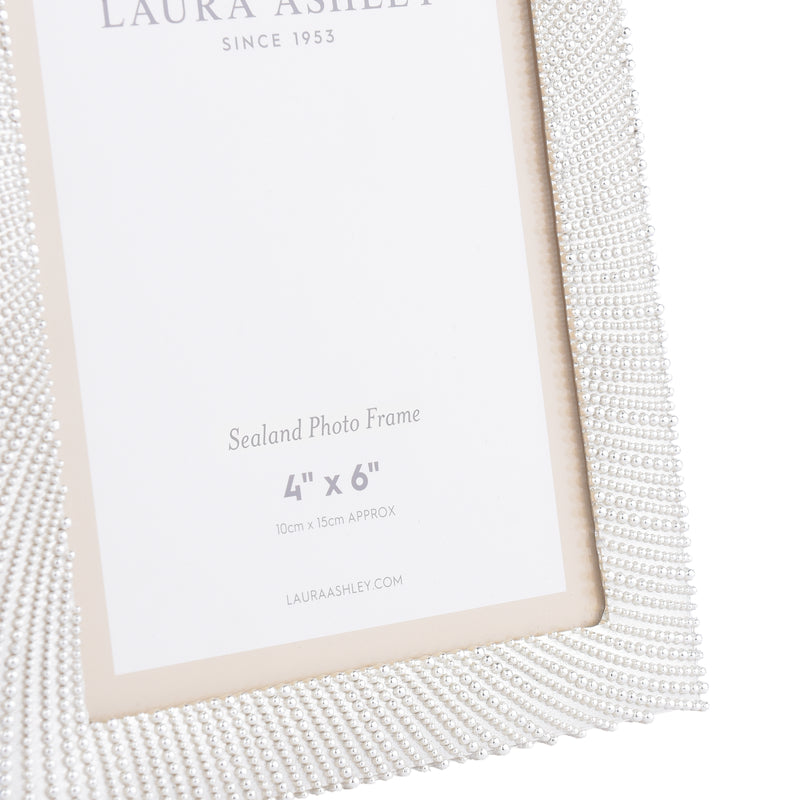Laura Ashley Sealand Photo Frame Polished Silver 4x6 Inch • LA3756170-Q