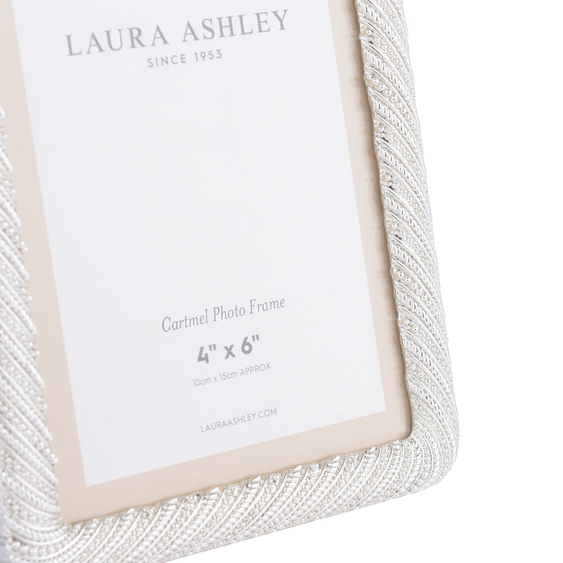 Laura Ashley Cartmel Photo Frame Polished Silver 4x6 inch • LA3756174-Q