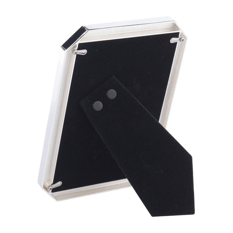 Laura Ashley Wren Photo Frame Polished Silver Glitter 4x6 Inch • LA3756176-Q