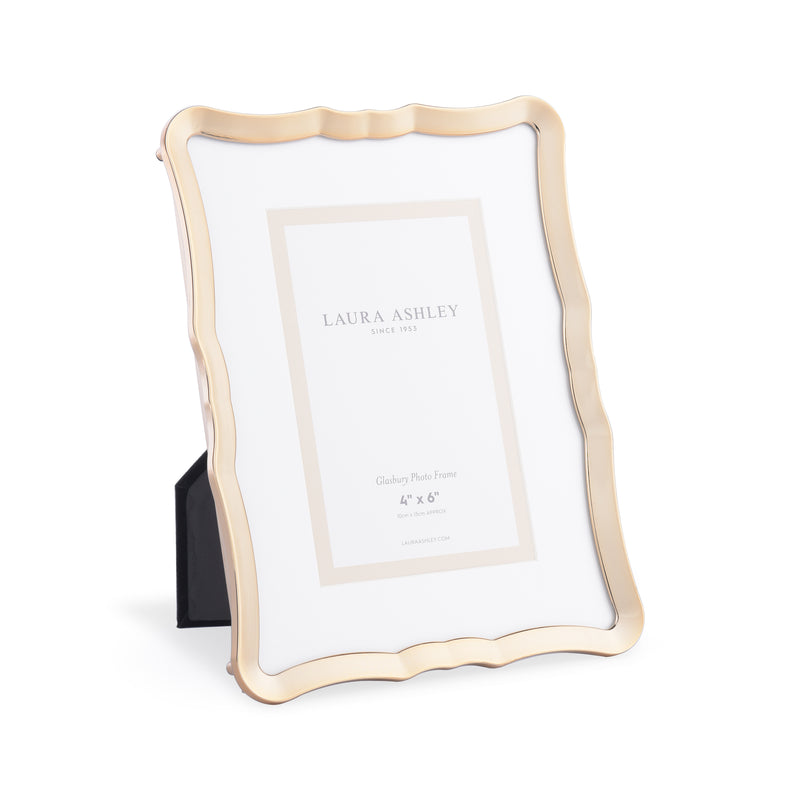 Laura Ashley Glasbury Photo Frame Polished Gold 4x6 inch • LA3756187-Q