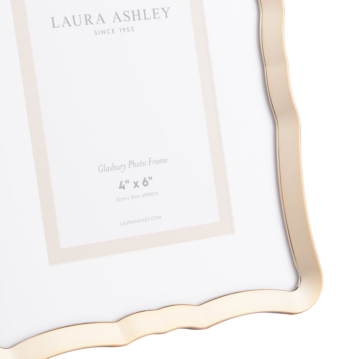 Laura Ashley Glasbury Photo Frame Polished Gold 4x6 inch • LA3756187-Q
