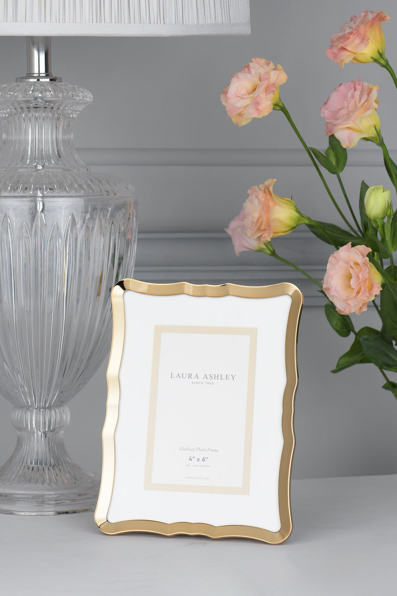 Laura Ashley Glasbury Photo Frame Polished Gold 4x6 inch • LA3756187-Q