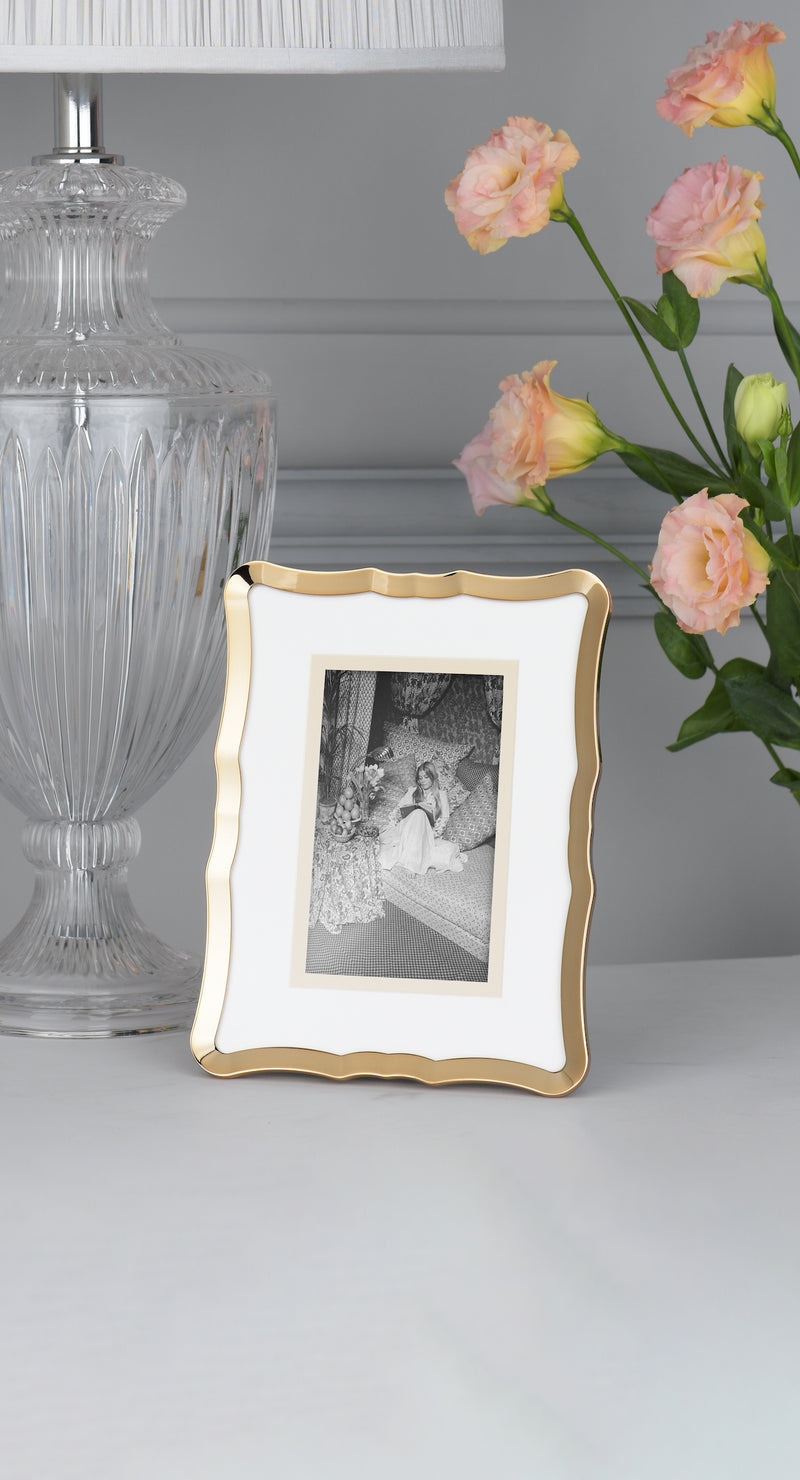 Laura Ashley Glasbury Photo Frame Polished Gold 4x6 inch • LA3756187-Q