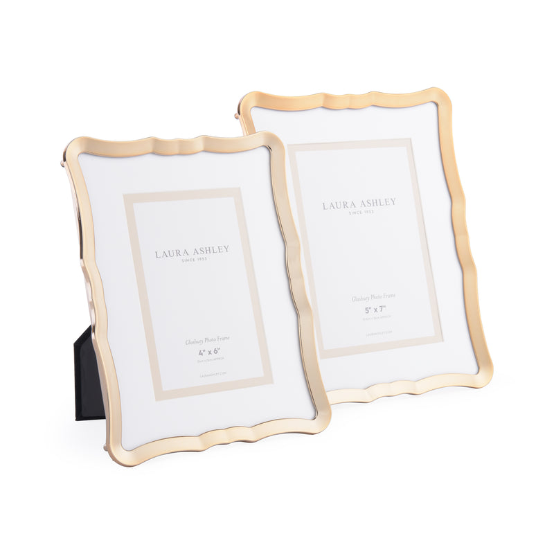 Laura Ashley Glasbury Photo Frame Polished Gold 5x7 inch • LA3756188-Q