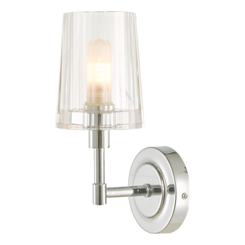 Laura Ashley Blake Bathroom Wall Light Crystal Polished Chrome IP44 • LA3756189-Q