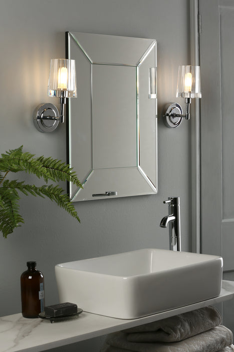 Laura Ashley Blake Bathroom Wall Light Crystal Polished Chrome IP44 • LA3756189-Q