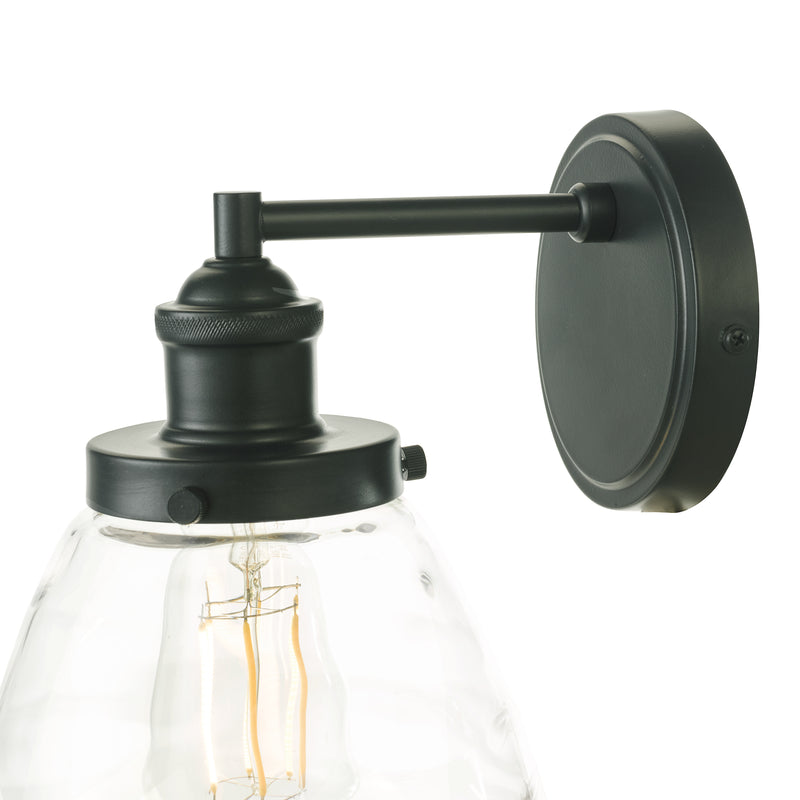 Laura Ashley Ainsworth Outdoor Wall Light Matt Grey Glass IP44 • LA3756193-Q