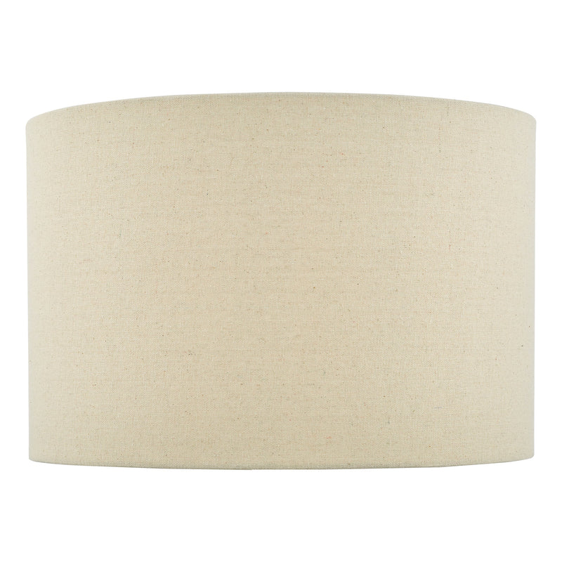 Dar Lighting Lava Natural Linen Drum Shade 35cm • LAV1429