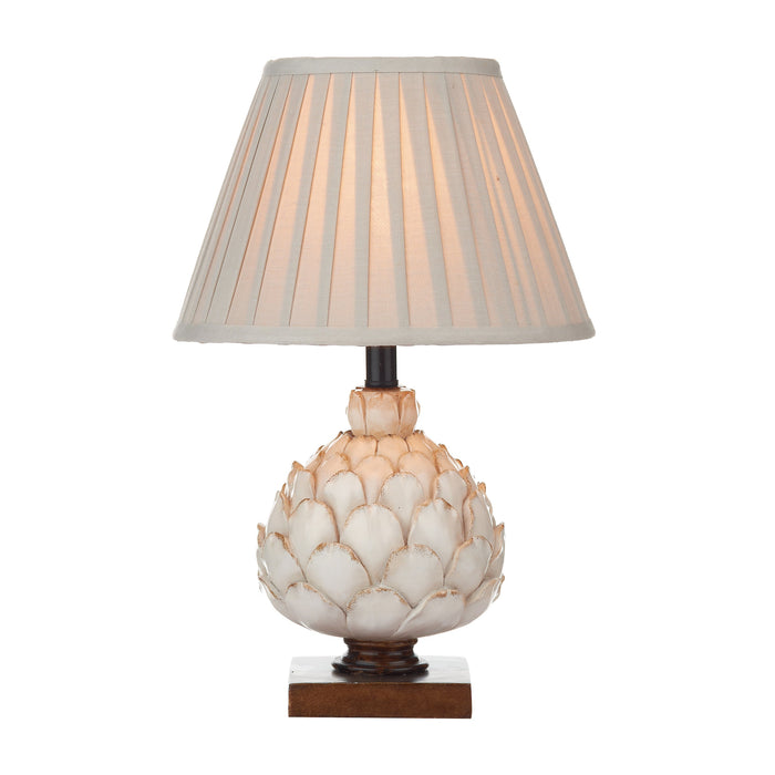 Dar Lighting Layer Small Table Lamp Cream With Shade • LAY4133-X