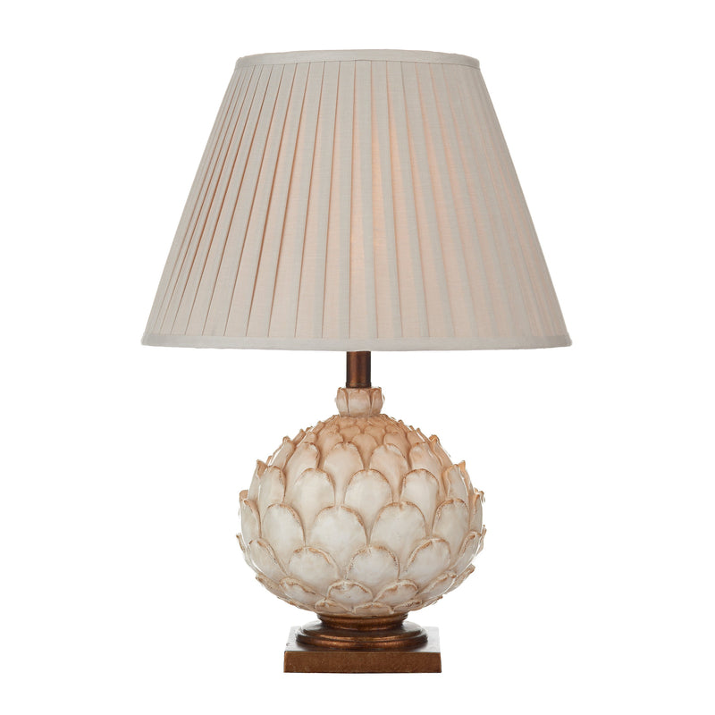 Dar Lighting Layer Large Table Lamp Cream With Shade • LAY4233-X