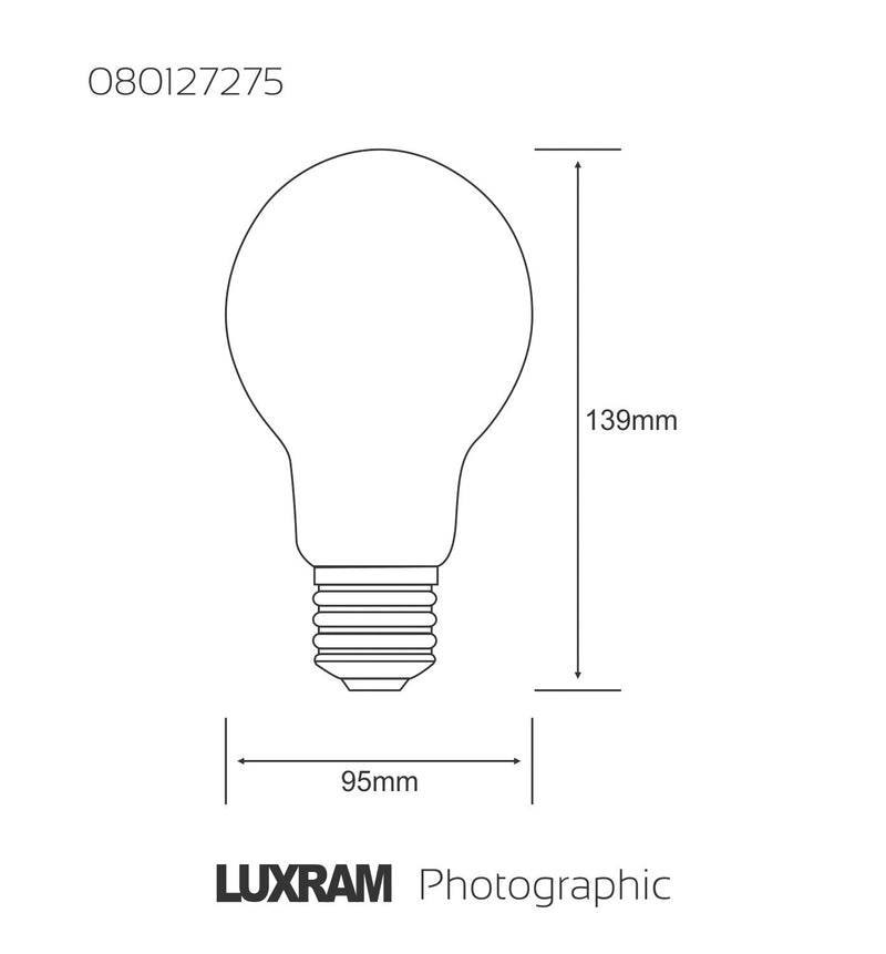 Luxram  Photographic P1/1-Es Pf207E 240V 275W E27  • 080127275