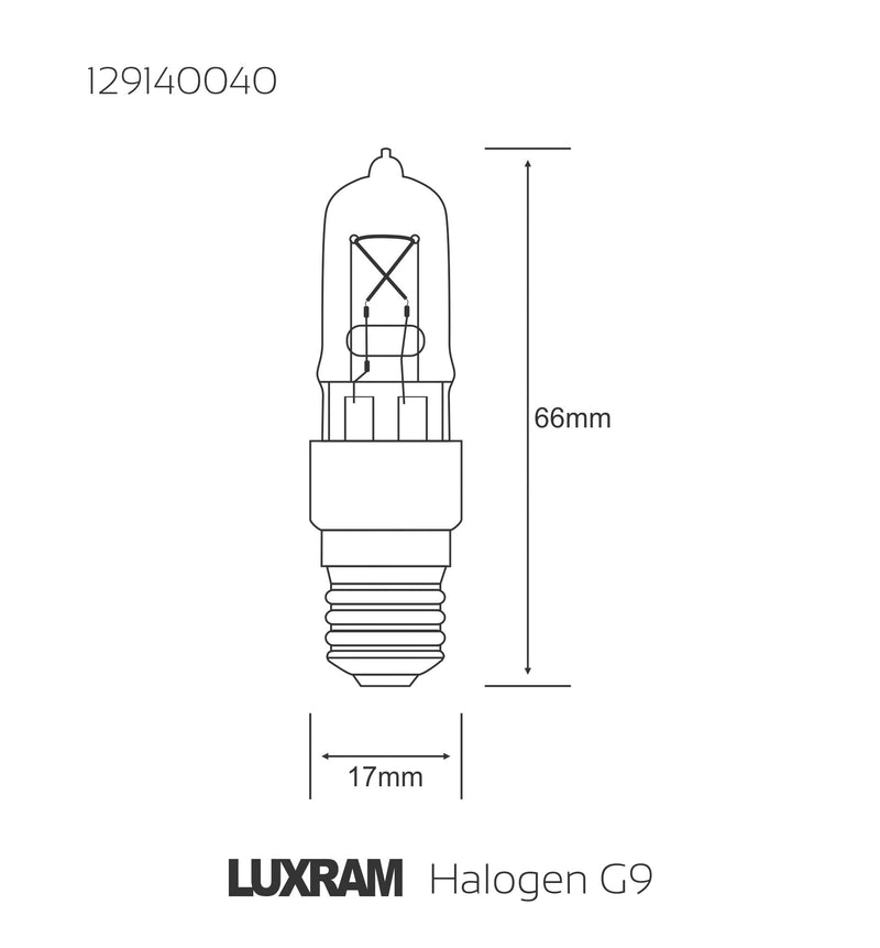 Luxram  G9 Clear 40W E14 Halogen  • 129140040
