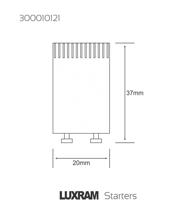 Luxram  Fluorescent Starter RS2 4,6,8W  • 300010121