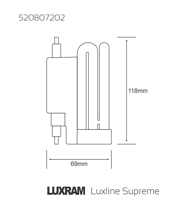 Luxram  Luxline Supreme R7s-118mm 20W Compact Fluorescent Natural White 4000K  • 520807202