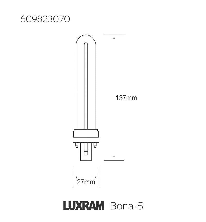 Luxram  Bona-S G23 2-Pin 7W Fluorescent  • 609823070