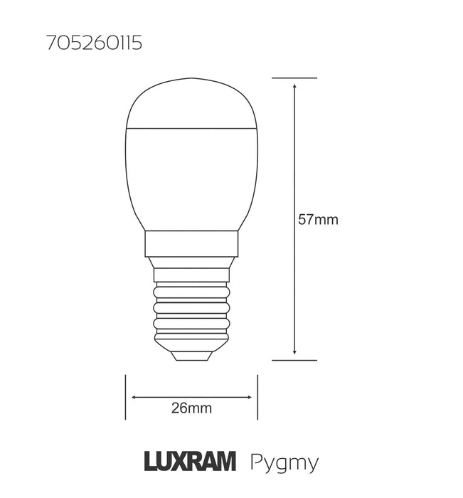 Luxram  High Power SMD LED Pygmy E14 1W White 6400K 65lm • 705260115