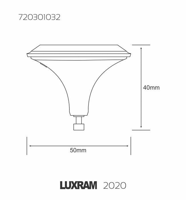 Luxram 2020 LED GU10 Dimmable 4.5W Natural White 4000K 330lm  • 720301032