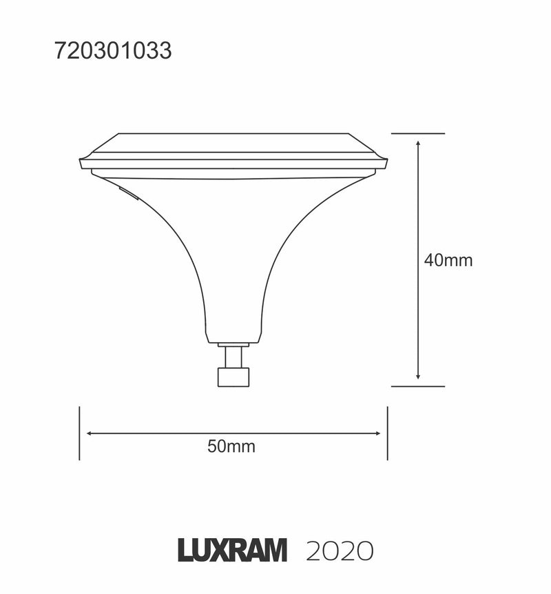 Luxram 2020 LED GU10 Dimmable 4.5W Warm White 2700K 300lm  • 720301033
