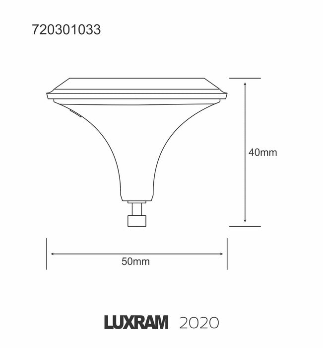 Luxram 2020 LED GU10 Dimmable 4.5W Warm White 2700K 300lm  • 720301033