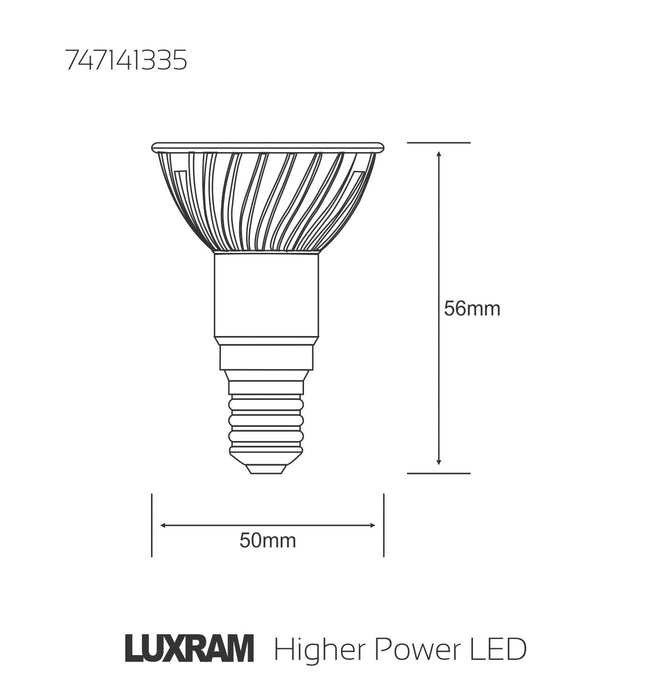 Luxram  High Power LED E14 1x3W White 6400K 205lm  • 747141335