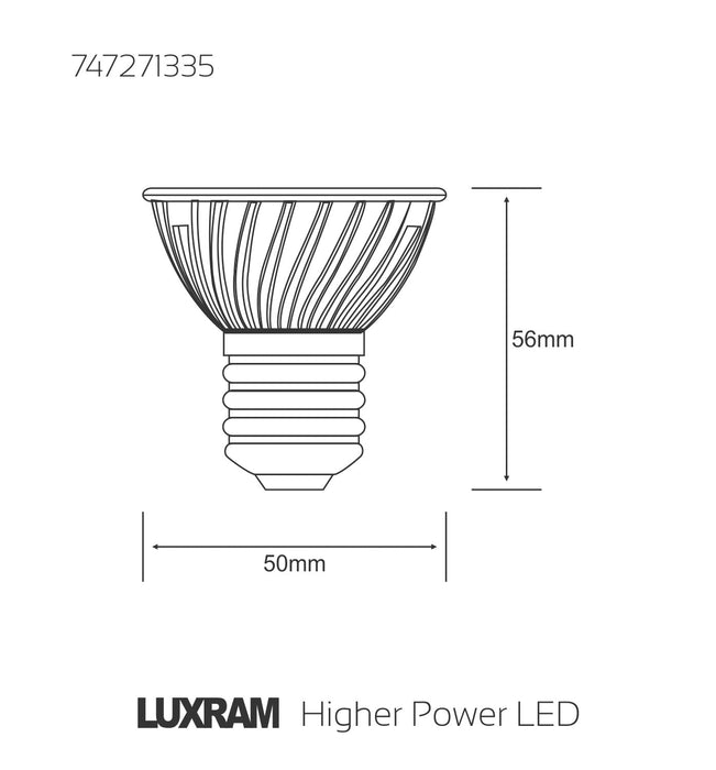 Luxram  High Power LED E27 1x3W White 6400K 205lm • 747271335