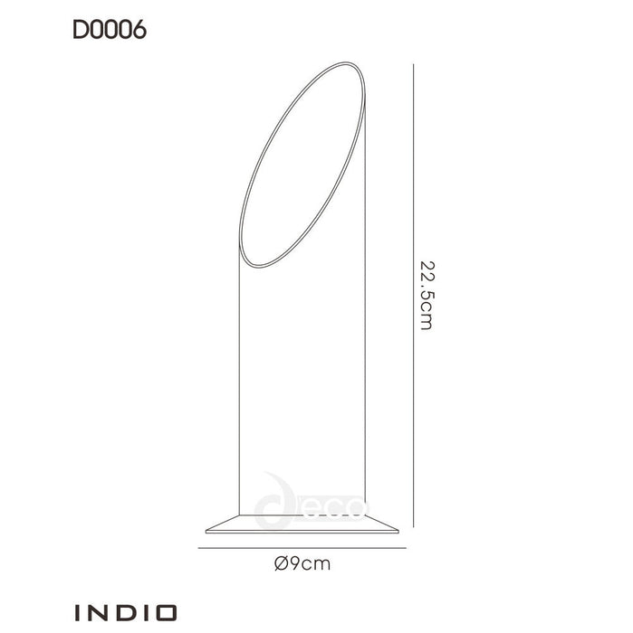 Deco Indio Uplighter With Inline Switch 1 Light GU10 Satin Nickel • D0006