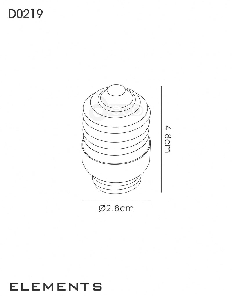 Deco Deco Elements E27 Lampholder to G9 Lamp Socket Converter Maximum Wattage 40W • D0219
