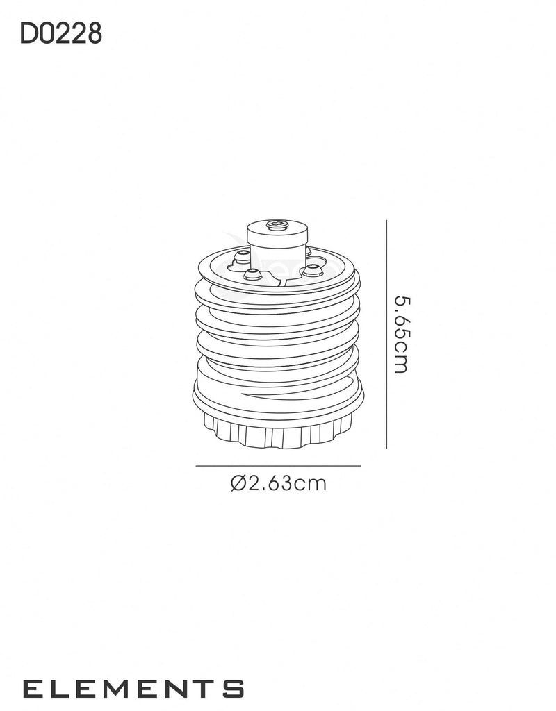 Deco Deco Elements E40 Lampholder to E27 Lamp Socket Converter Maximum Wattage 60W • D0228