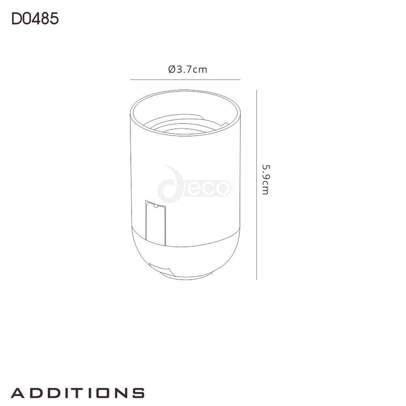 Deco Additions E27 White Lampholder • D0485