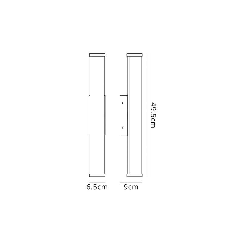 Regal lighting SL-2257 1 Light Large LED Wall Light Polished Chrome IP44