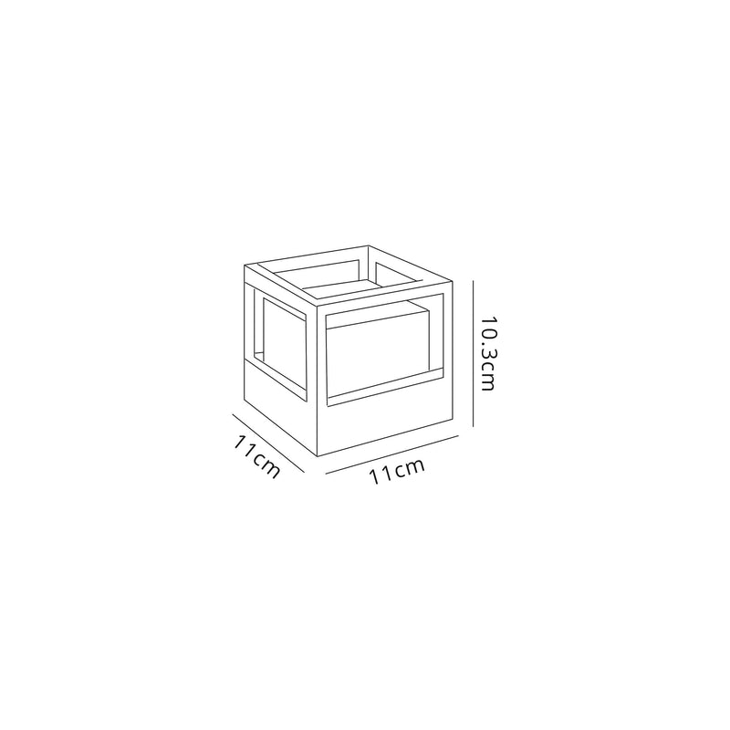 Regal Lighting SL-2088 1 Light Outdoor LED Wall Light Anthracite IP54