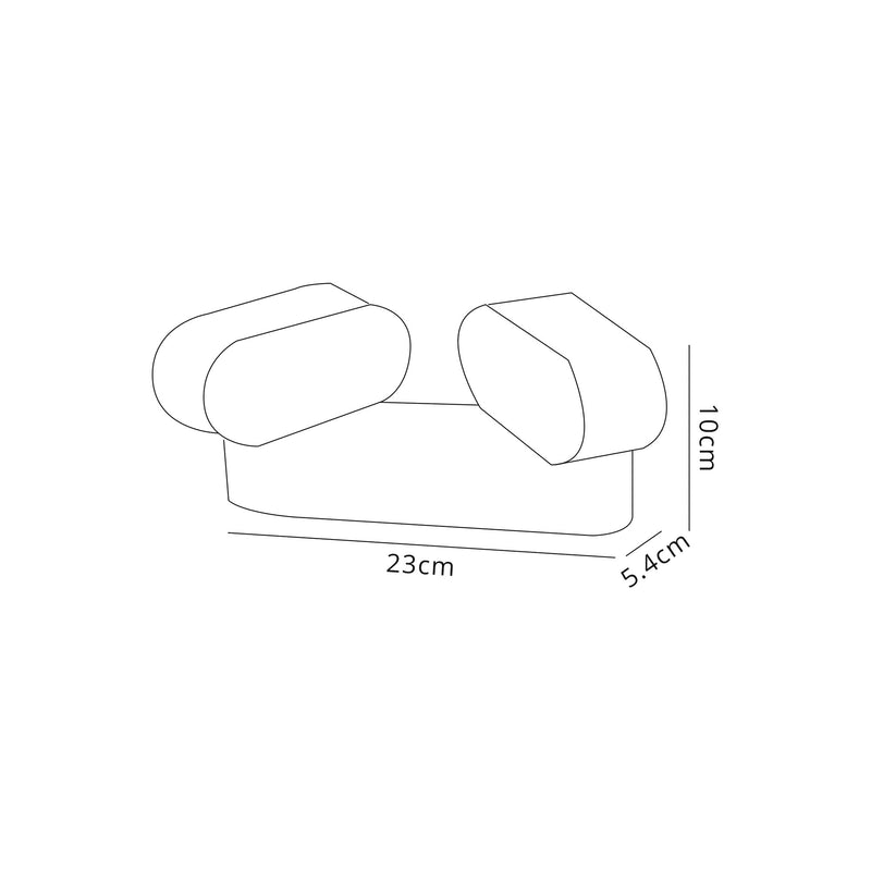 Regal Lighting SL-2085 2 Light Outdoor LED Wall Light Anthracite IP54