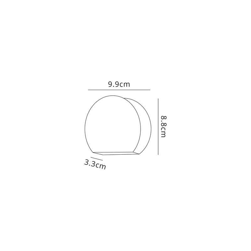 Regal Lighting SL-2068 1 Light Outdoor LED Wall Light Dark Brown IP54