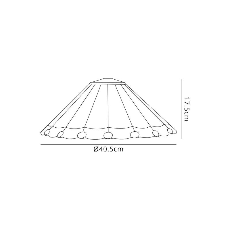 Regal Lighting SL-2047 Tiffany Shade For Pendants And Table Lamps 40cm