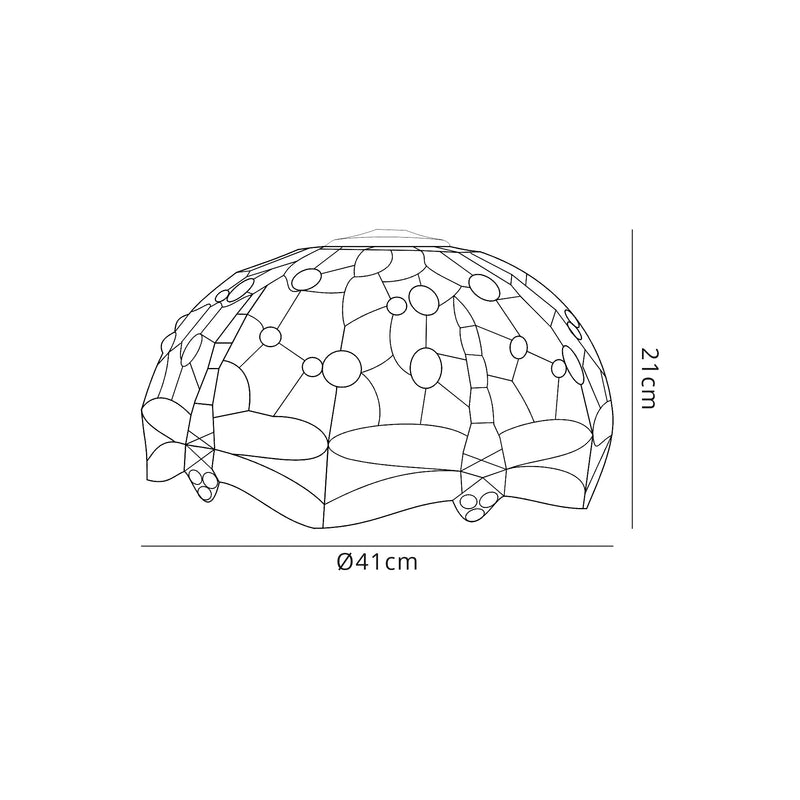 Regal Lighting SL-2031 Tiffany Shade For Pendants And Table Lamps 40cm