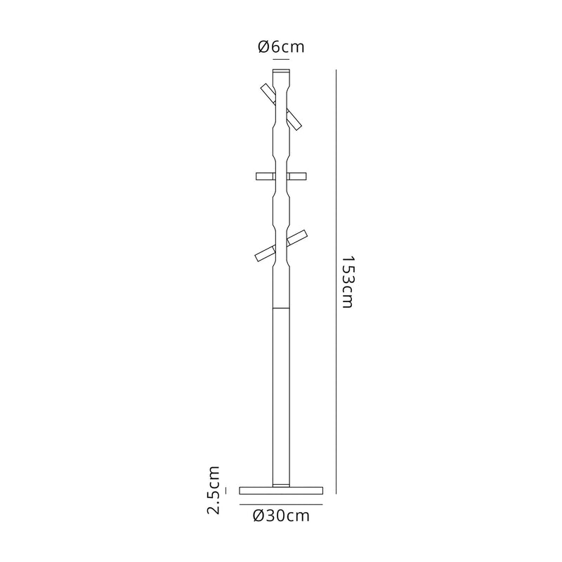 Regal Lighting SL-1782 6 Light LED Floor Lamp Sand Black And Gold