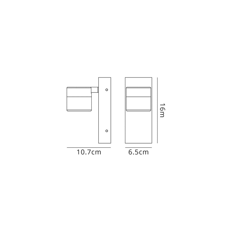 Regal lighting SL-1714 1 Light LED Wall Light Polished Chrome IP44