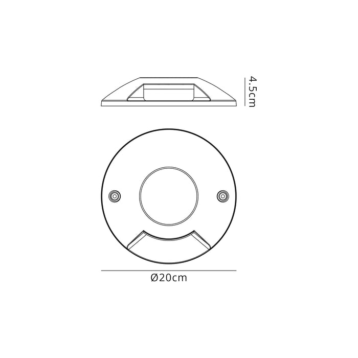 Regal Lighting SL-1632 1 Light LED Driveover Light Anthracite IP67