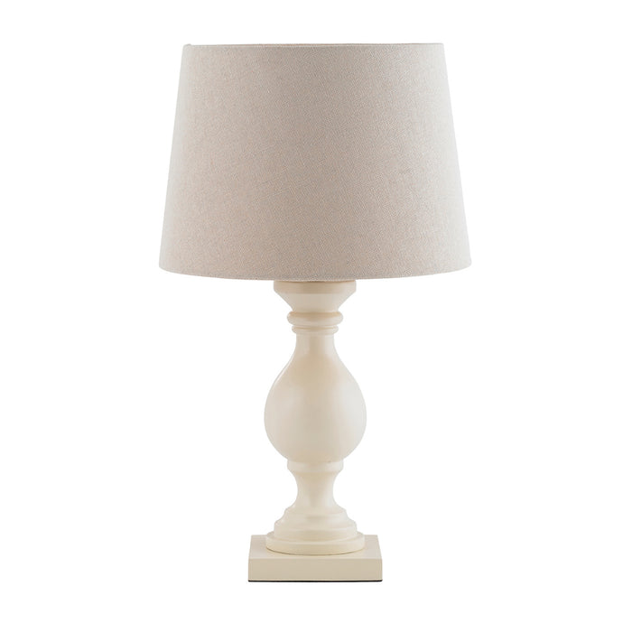 Endon Lighting MARSHAM-TLIV Marsham Single Light Table Lamp Ivory Finish