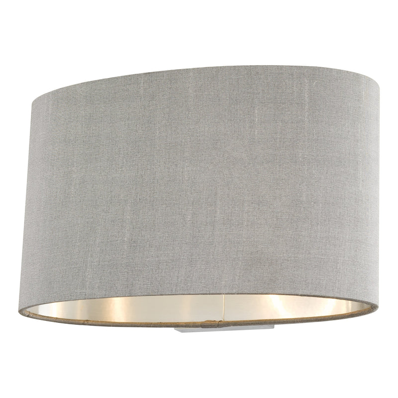 Dar Lighting Melody Wall Light With Oval Grey Shade • MEL0739