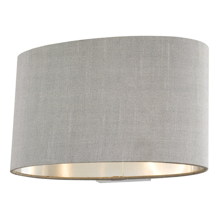 Dar Lighting Melody Wall Light With Oval Grey Shade • MEL0739