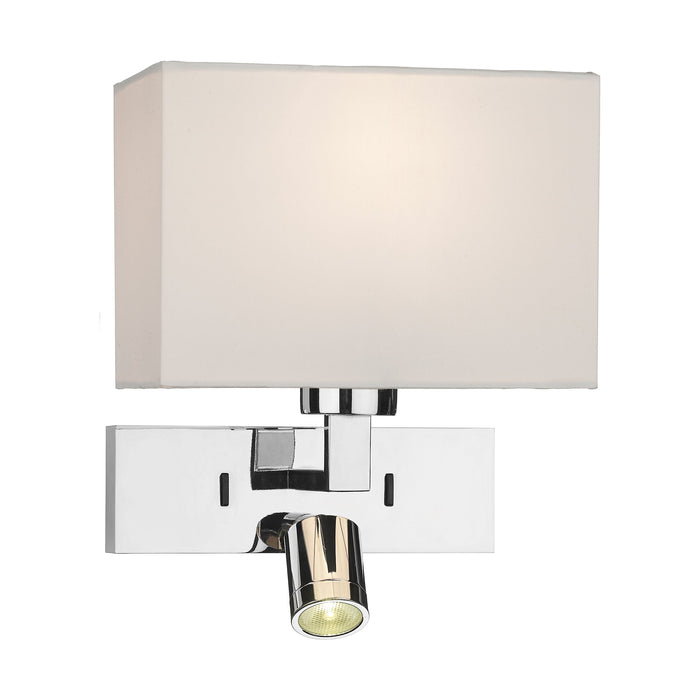 Dar Lighting Modena Wall Light With LED In Polished Chrome (Bracket Only) • MOD7150L