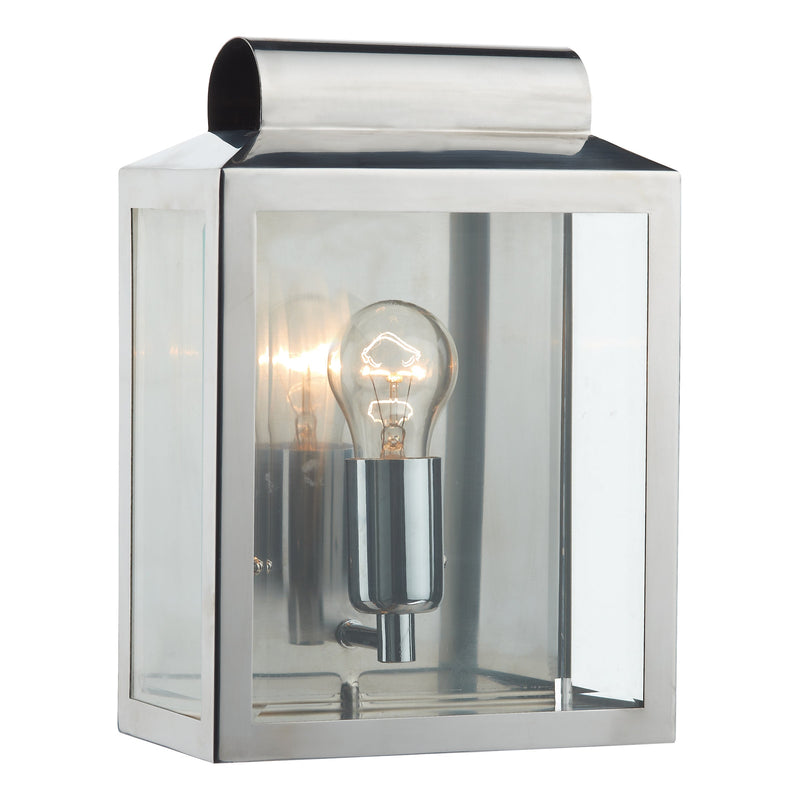Dar Lighting Notary Outdoor Wall Light Stainless Steel IP44 • NOT2144