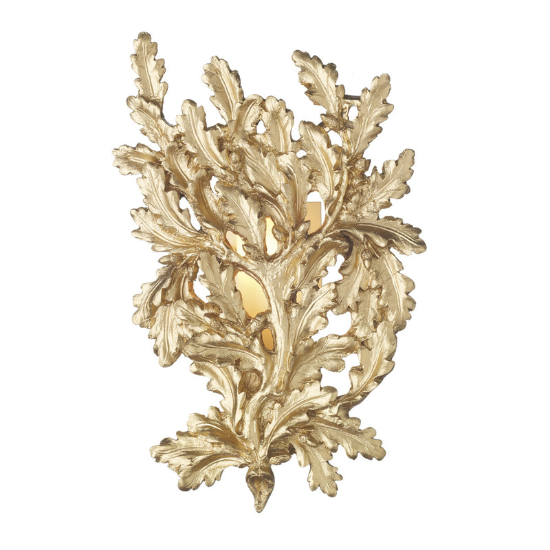 David Hunt Lighting OAK0735 Oak Single Light Gold Wall Light